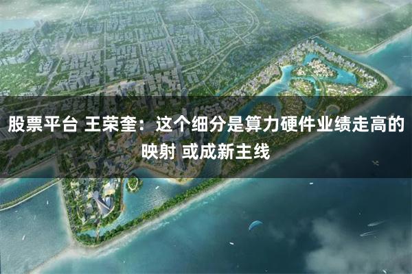 股票平台 王荣奎：这个细分是算力硬件业绩走高的映射 或成新主线