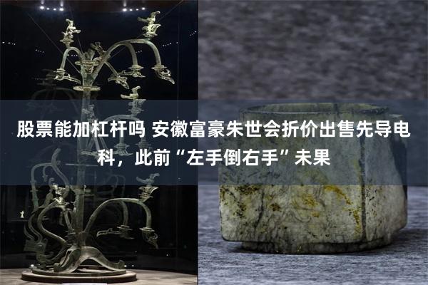 股票能加杠杆吗 安徽富豪朱世会折价出售先导电科，此前“左手倒右手”未果