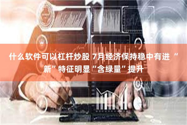 什么软件可以杠杆炒股 7月经济保持稳中有进 “新”特征明显“含绿量”提升